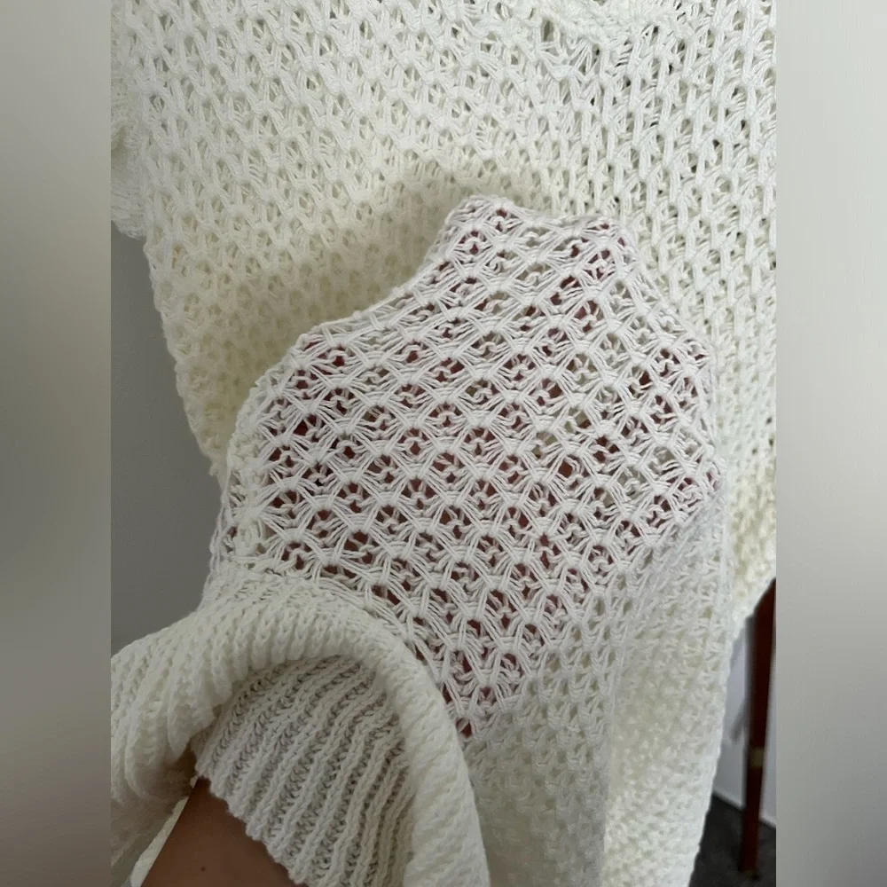 Free People White Crochet Mini Dress - Picture 10 of 11